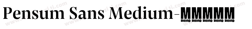 Pensum Sans Medium字体转换